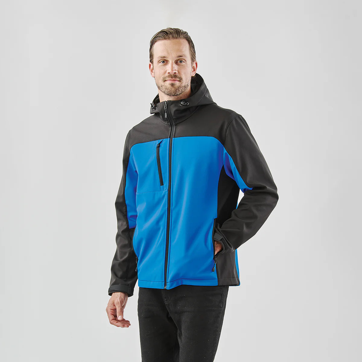 Stormtech Cascades Men's Softshell Hooded Jacket (embroidered logo inc.) - BHS-4