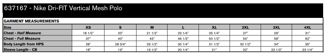 NIKE Men's Dri-FIT VERTICAL MESH POLO. (embroidered logo inc.) 637167
