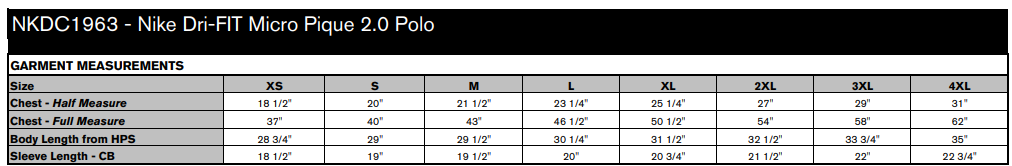 NIKE Men's Dri-FIT MICRO PIQUE 2.0 POLO. (embroidered logo inc.) NKDC1963