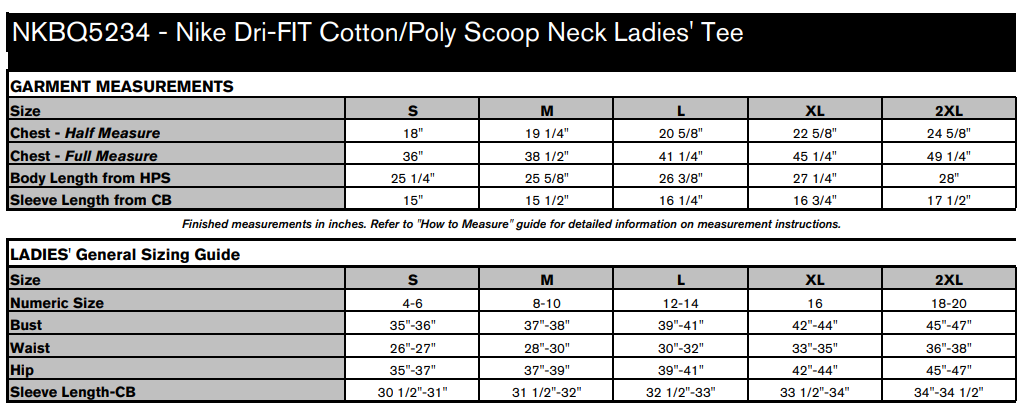 NIKE Dri-FIT COTTON/POLY SCOOP NECK LADIES' TEE